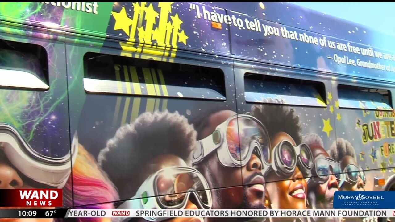 Champaign Mass Transit District unveils Juneteenth themed sprinter
